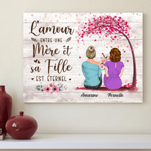 Charger l'image dans la galerie, Jusqu'à 4 filles, Mère et Filles toile personnalisée, l'amour entre une mère et ses enfants est éternel