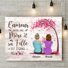 Charger l'image dans la galerie, Jusqu'à 4 filles, Mère et Filles toile personnalisée, l'amour entre une mère et ses enfants est éternel
