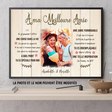 Charger l'image dans la galerie, Poster Photo Personnalisée, Cadeau Pour Meilleur Amie, BFF, Une Amie Formidable