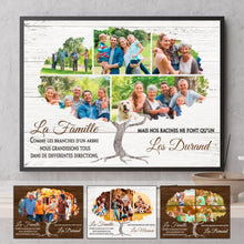 Charger l'image dans la galerie, Poster photo personnalisée, Jusqu'à 5 photos, Cadeau pour la famille, La famille comme les branches d’un arbre
