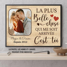 Charger l'image dans la galerie, Poster personnalisée de couple, cadeau pour petit ami, petite amie, mari, femme, La plus belle chose