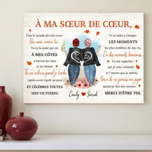 Charger l'image dans la galerie, Toile personnalisée, Cadeau pour meilleure amie, soeur de coeur, Tout le monde devrait avoir une amie comme toi