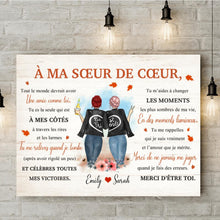 Charger l'image dans la galerie, Toile personnalisée, Cadeau pour meilleure amie, soeur de coeur, Tout le monde devrait avoir une amie comme toi