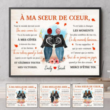 Charger l'image dans la galerie, Poster personnalisée, Cadeau pour meilleure amie, soeur de coeur, Tout le monde devrait avoir une amie comme toi
