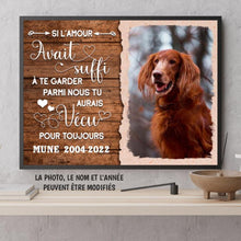 Charger l'image dans la galerie, Poster chat/chien personnalisée, cadeau pour amoureux des chiens/chats, Si l'amour avait suffi