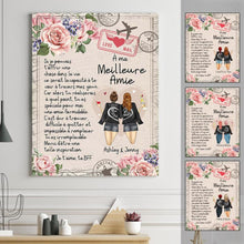 Charger l'image dans la galerie, Toile personnalisée, Cadeau de la meilleure amie, À ma meilleure amie tu es spéciale pour moi une amie formidable