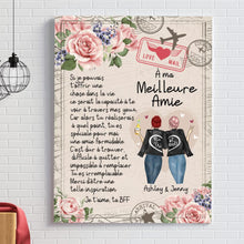Charger l'image dans la galerie, Toile personnalisée, Cadeau de la meilleure amie, À ma meilleure amie tu es spéciale pour moi une amie formidable