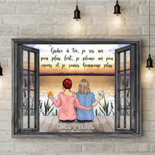 Charger l'image dans la galerie, Jusqu'à 5 filles, Toile personnalisée, Cadeau pour les meilleurs amis, Meilleures amies pour toujours