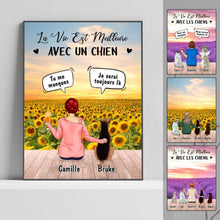 Charger l'image dans la galerie, Jusqu'à 4 chiens, Poster premium personnalisée pour les amoureux des chiens, je serai toujours là