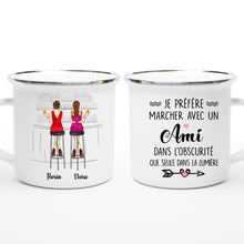 Charger l'image dans la galerie, Jusqu'à 6 filles, mug personnalisé meilleure amie, tasse sœurs de cœur, noms et arts personnalisés