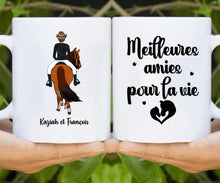 Charger l'image dans la galerie, Jusqu'à 2 chevaux, mug cheval personnalisable, juste une femme qui aime les chevaux