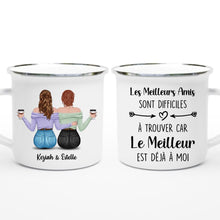 Charger l'image dans la galerie, Mug personnalisé meilleure amie, noms et arts personnalisés, meilleures amies filles, meilleures amies pour la vie