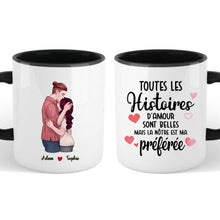 Charger l'image dans la galerie, Mug personnalisé couple, tasse couple amoureux, Toutes Les Histoires D'amour Sont Belles Mais La Nôtre Est Ma Préférée