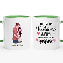 Charger l'image dans la galerie, Mug personnalisé couple, tasse couple amoureux, Toutes Les Histoires D'amour Sont Belles Mais La Nôtre Est Ma Préférée