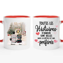 Charger l'image dans la galerie, Tasse couple, mug personnalisé couple, Cadeaux de Noël pour lui, mug pour elle