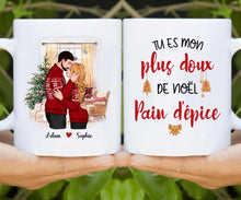 Charger l'image dans la galerie, Mug personnalisé couple, Tasse de Noël pour lui, elle, Cadeaux de Noël pour le mari et la femme