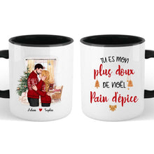 Charger l'image dans la galerie, Mug personnalisé couple, Tasse de Noël pour lui, elle, Cadeaux de Noël pour le mari et la femme