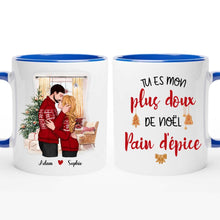Charger l'image dans la galerie, Mug personnalisé couple, Tasse de Noël pour lui, elle, Cadeaux de Noël pour le mari et la femme