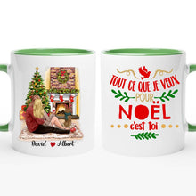 Charger l'image dans la galerie, Jusqu'à 2 chiens, Mug personnalisé couple, Tout Ce que je veux pour Noël c'est toi, Cadeaux de Noël pour lui et pour elle