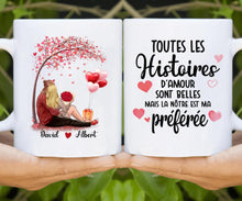 Charger l'image dans la galerie, Mug personnalisé couple, Mug pour lui, cadeau pour elle, Cadeau de la Saint-Valentin pour elle