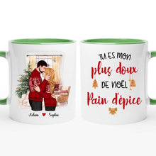 Charger l'image dans la galerie, Mug personnalisé couple, Tasse de Noël pour lui, elle, Cadeaux de Noël pour le mari et la femme
