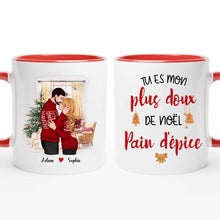 Charger l'image dans la galerie, Mug personnalisé couple, Tasse de Noël pour lui, elle, Cadeaux de Noël pour le mari et la femme