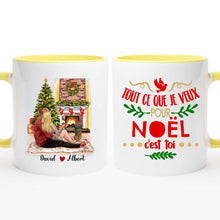 Charger l'image dans la galerie, Jusqu'à 2 chiens, Mug personnalisé couple, Tout Ce que je veux pour Noël c'est toi, Cadeaux de Noël pour lui et pour elle