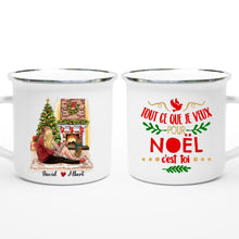 Charger l'image dans la galerie, Jusqu'à 2 chiens, Mug personnalisé couple, Tout Ce que je veux pour Noël c'est toi, Cadeaux de Noël pour lui et pour elle