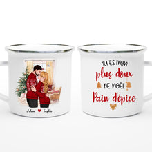Charger l'image dans la galerie, Mug personnalisé couple, Tasse de Noël pour lui, elle, Cadeaux de Noël pour le mari et la femme