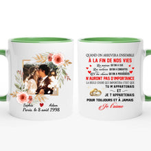 Charger l'image dans la galerie, Mug personnalisé couple, Tasse pour anniversaire de mariage, Photo de mariage