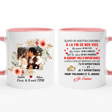 Charger l'image dans la galerie, Mug personnalisé couple, Tasse pour anniversaire de mariage, Photo de mariage