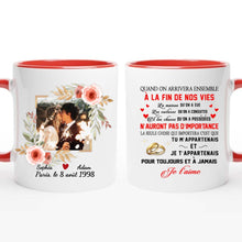 Charger l'image dans la galerie, Mug personnalisé couple, Tasse pour anniversaire de mariage, Photo de mariage
