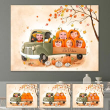 Charger l'image dans la galerie, Jusqu'à 6 membres, Toile Personnalisée Photo Cadeaux Personnalisés Pour Toute la Famille Halloween
