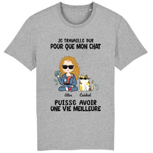 Charger l'image dans la galerie, Jusqu'à 4 chats, tee shirt personnalisé chat, tee shirt humour chat femme, maman chat