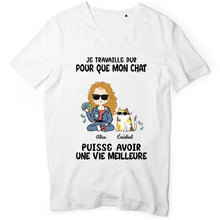 Charger l'image dans la galerie, Jusqu'à 4 chats, tee shirt personnalisé chat, tee shirt humour chat femme, maman chat