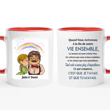 Charger l'image dans la galerie, Mug personnalisé À ma Femme, Mon Mari, Quand Nous Arriverons à la fin de notre Tasse pour vieux couple