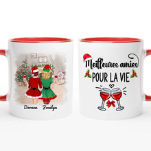 Charger l'image dans la galerie, Jusqu'à 5 personnes, Tasse de Noël meilleurs amis, mug personnalisé meilleure amie