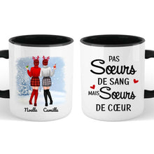 Charger l'image dans la galerie, Tasse personnalisée pour les soeurs, tasse de Noël pour les meilleures amies, 2 bff mug