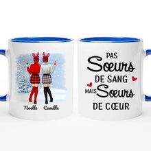 Charger l'image dans la galerie, Tasse personnalisée pour les soeurs, tasse de Noël pour les meilleures amies, 2 bff mug