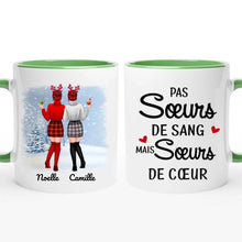 Charger l'image dans la galerie, Tasse personnalisée pour les soeurs, tasse de Noël pour les meilleures amies, 2 bff mug