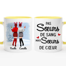 Charger l'image dans la galerie, Tasse personnalisée pour les soeurs, tasse de Noël pour les meilleures amies, 2 bff mug