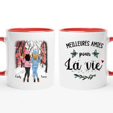 Charger l'image dans la galerie, Jusqu'à 6 filles, Mug personnalisé meilleure amie, tasse soeur, Cadeaux de Noël pour son amie, Meilleurs amis pour la vie