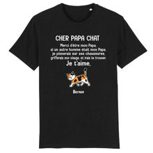 Charger l'image dans la galerie, Jusqu'à 9 chats, tee shirt personnalisé chat, t shirt papa chat, cher papa chat