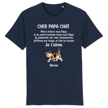 Charger l'image dans la galerie, Jusqu'à 9 chats, tee shirt personnalisé chat, t shirt papa chat, cher papa chat