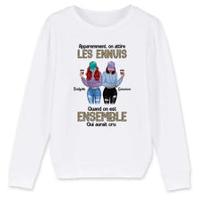 Charger l'image dans la galerie, Jusqu'à 5 filles, Sweat bff, pull personnalisé meilleure amie, cadeau pour les amis