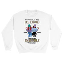 Charger l'image dans la galerie, Jusqu'à 5 filles, Sweat à capuche bff, Sweat à capuche personnalisé meilleure amie, cadeau pour les amis