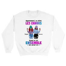 Charger l'image dans la galerie, Jusqu'à 5 filles, Sweat à capuche bff, Sweat à capuche personnalisé meilleure amie, cadeau pour les amis