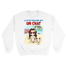 Charger l'image dans la galerie, Jusqu'à 9 animaux, Sweat personnalisé chat et chien, Pull personnalisé animaux, Maman Chat Chien
