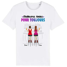 Charger l'image dans la galerie, Jusqu'à 6 filles, t shirt personnalisé meilleure amie, t-shirt femme meilleures amies, meilleures amies pour la vie
