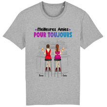 Charger l'image dans la galerie, Jusqu'à 6 filles, t shirt personnalisé meilleure amie, t-shirt femme meilleures amies, meilleures amies pour la vie